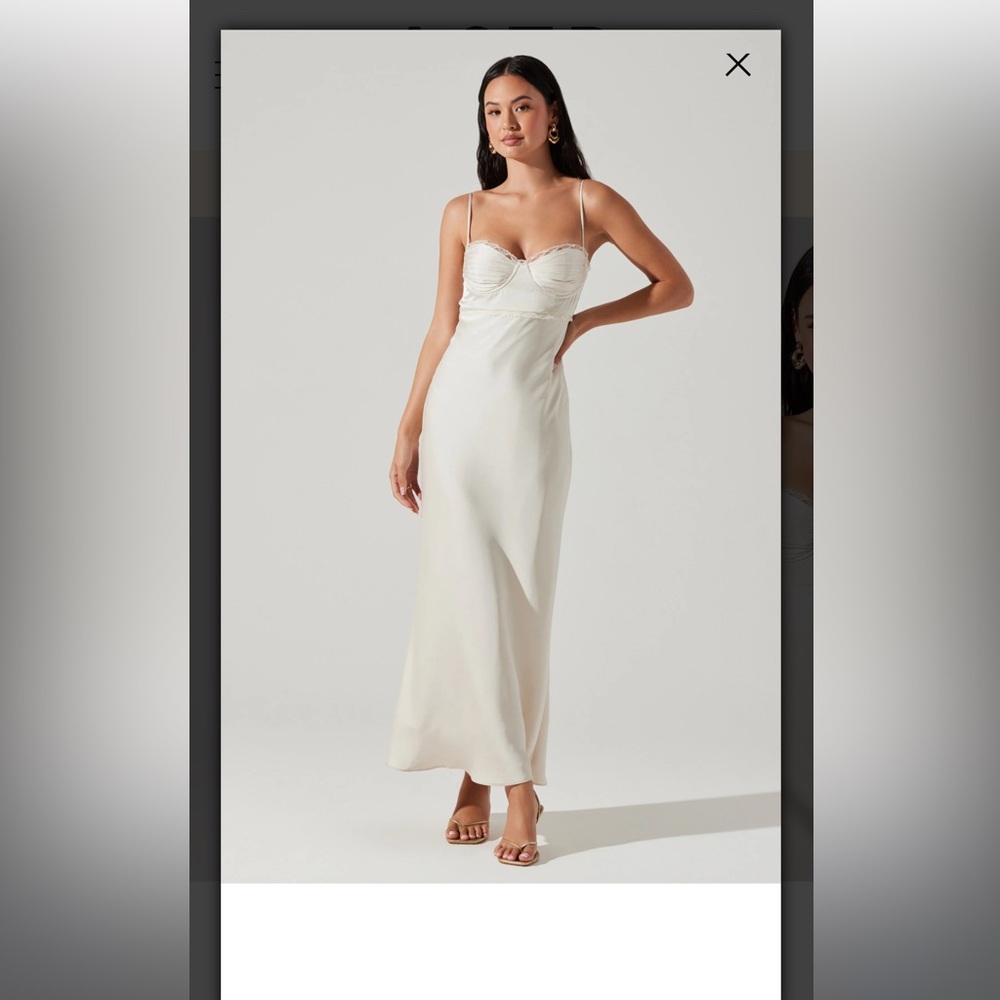 ASTR the label Florianne Satin Maxi Dress